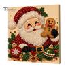 DIY Faux Pearl Art Crafts Christmas Kit, Santa Snowy Cottage Painting Kits for Adults 3D Bead Craft Set Adults, Home Winter Holiday Wall Decor Indoor