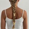 Punk Metal Zopf-förmiges Elastisches Haarband Damen Mädchen Einzigartiges Design Pferdeschwanz Haargummi Gummiband Scrunchies Y2K Haarschmuck