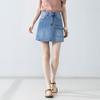 Women's High-Waisted Retro Pocket Denim Shorts