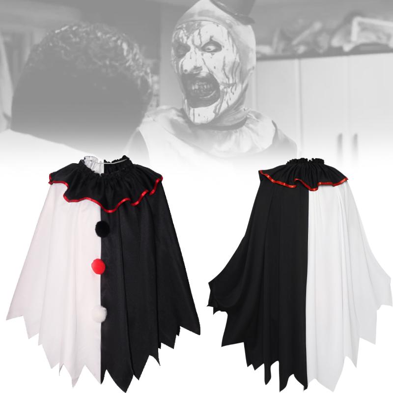 Cloak Terrifier Costume Halloween Party Stage Performance Horror Role Adult Play