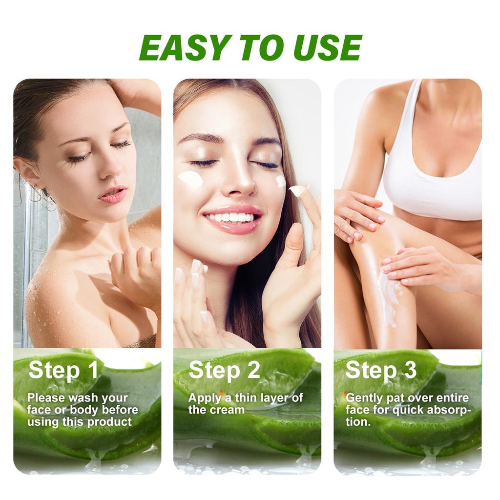 Organiczny krem do twarzy i ciała, świetny dla skóry, łagodzący balsam nawilżający po opalaniu, 3,5 oz