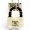 Excellent Ring Ring Matelassé Turnlock Bag Charm Ring White Women B23C Used