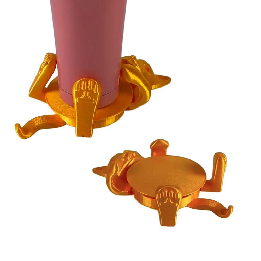 

Lucky Cat Tea Coaster Heat Insulation Cup Holder New Cat Coasters Office 1