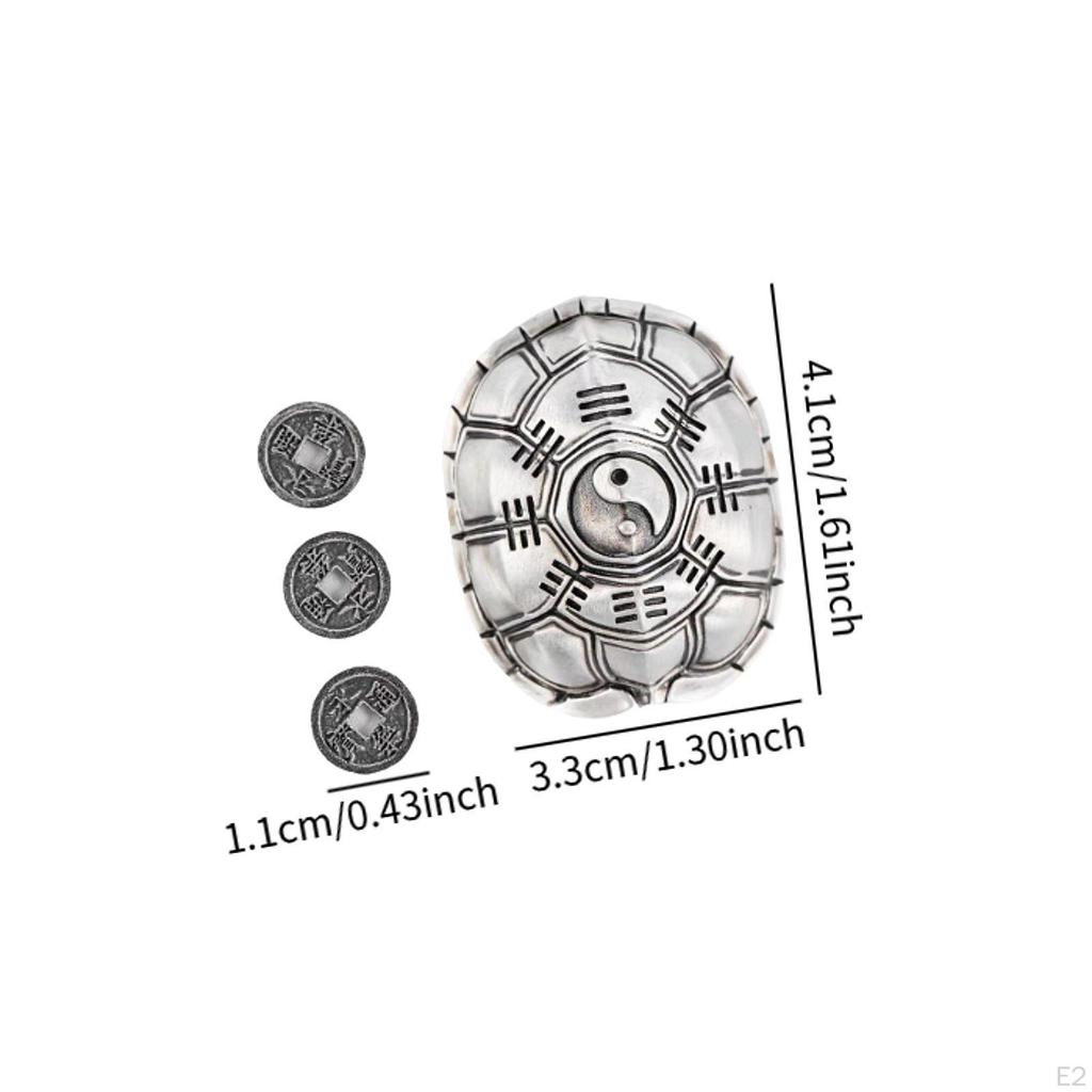 Turtle Shell Figurine, Pendant Portable Creative Ornaments Chinese Decor for Desktop