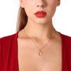 Accessories, Light Luxury, Simple Retro Ethnic Style Necklace, Crystal Pendant, Moon Short Collarbone Necklace.