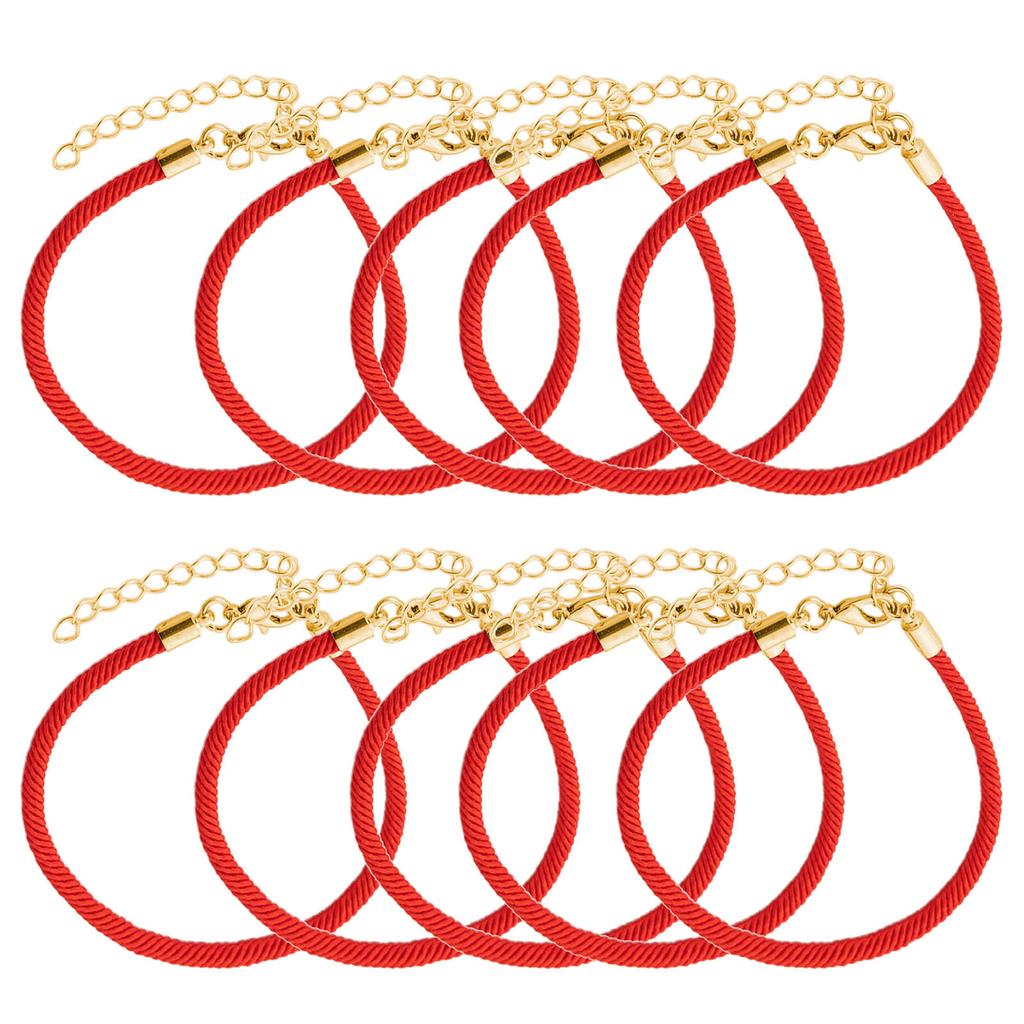 Pulseira da Sorte Feita à Mão Proteções Linha de Joalheria Cordão Corrente de Mão Pulseira Única para Casal Mulher Menina