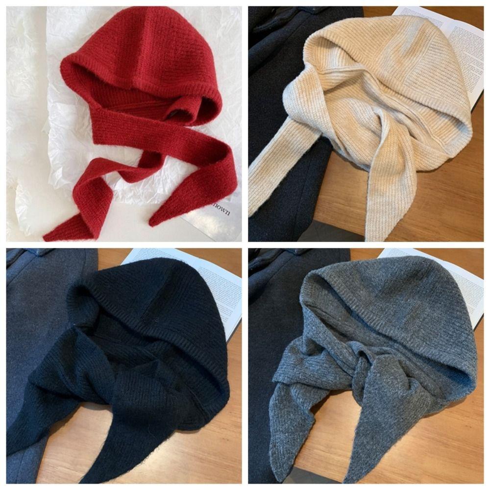 Scarf Cap Balaclava Hat Pullover Hat Winter Cap Cute Hooded Hat  Winter/Autumn