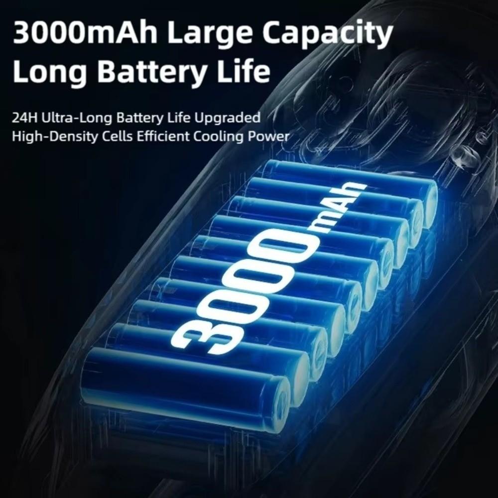 LED Display Mini Handheld Fan Dual-core Pocket Fan New Turbo Fan  Travel
