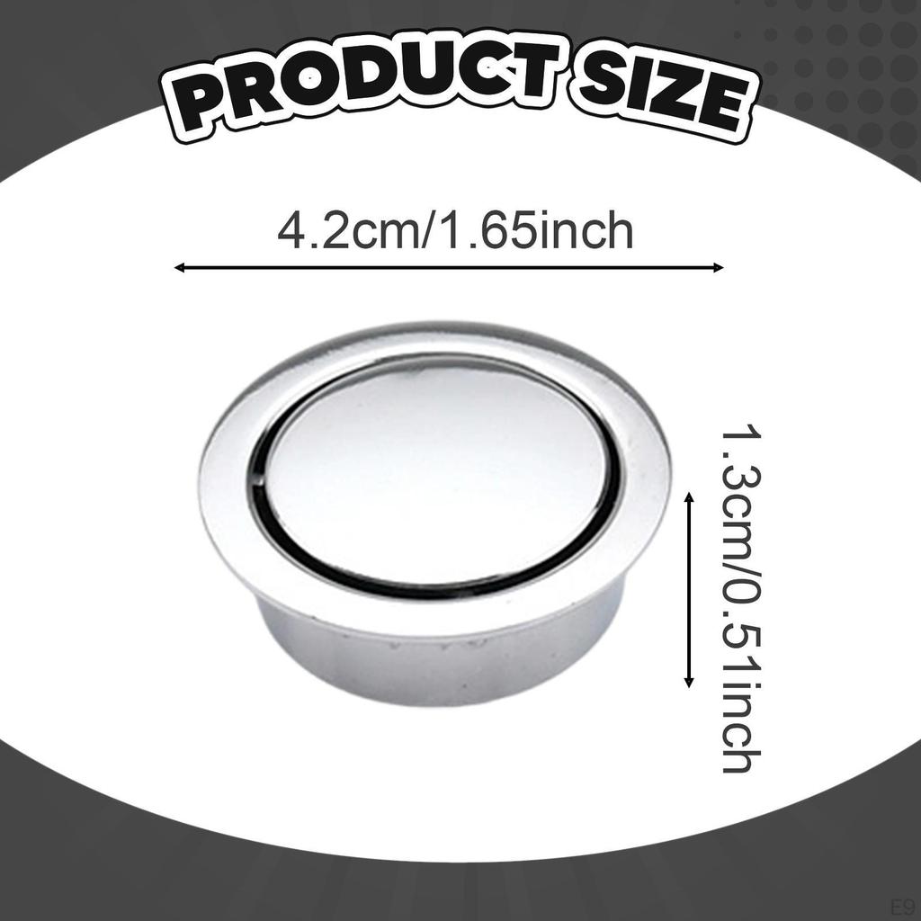 Concealed Flush Pull Handle Hardware Round 42mm Recessed Door Multipurpose for Sliding