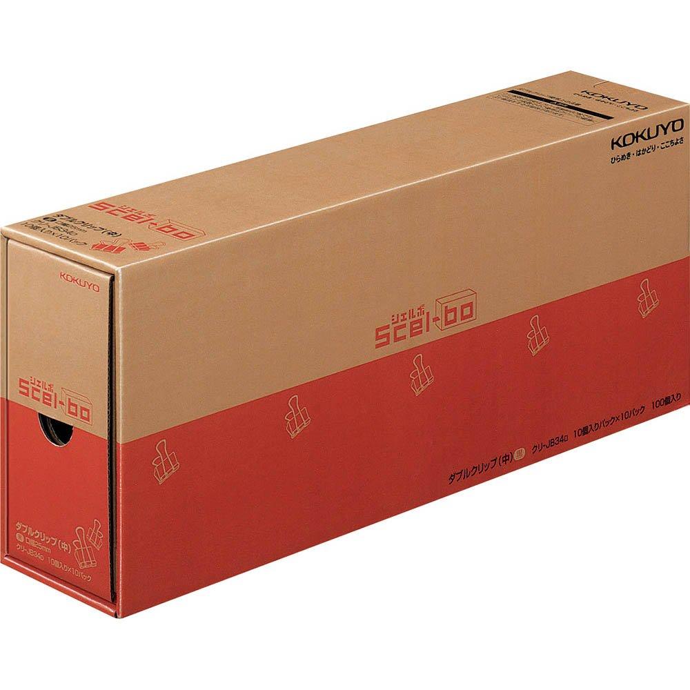 

Kokuyo Double Business 10 зажимов x 10 зажимов, Shellbo, Упаковка, Средний, Черный, коробки, Cri-JB34D чёрный