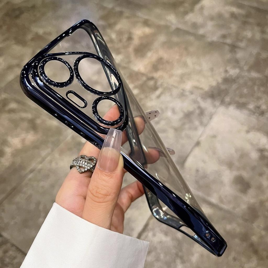 Anwendbar auf Huawei Pura80pro Handyhülle, fortschrittliche Sensor-Galvanik transparente p70 All-Inclusive-Linse Sturzschutz weiche Hülle