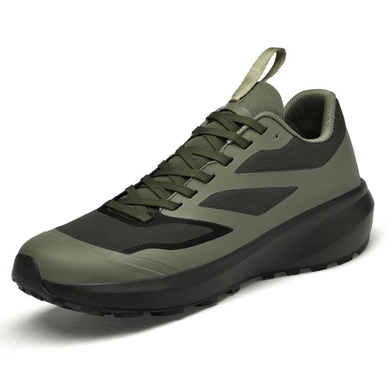 Men's Waterproof Non-Slip Hiking Shoes - Cushioning, Shock-Absorbing, Off-Road Running & Outdoor Sports Shoes for Daily Commutes