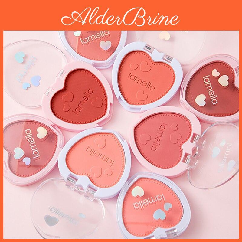 Blush Long Lasting Colors 4 Face Blusher Love Palette Soft Powder Smooth Texture Professional Women Makeup