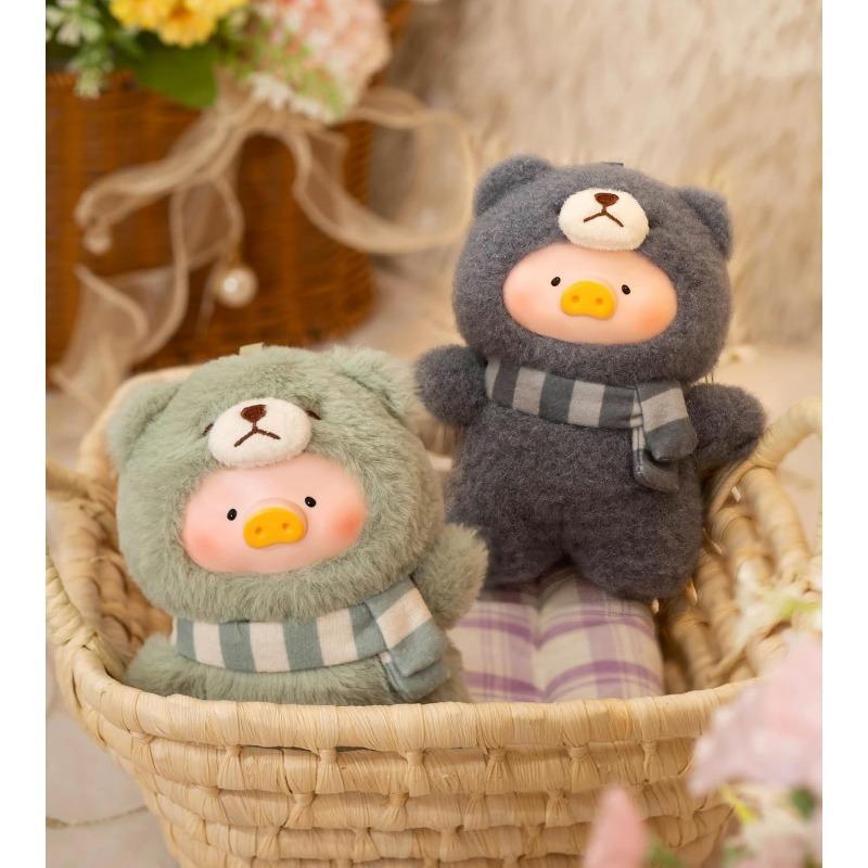 Lulu The Piggy Pig Vintage Bunny Bear Joyful Time Series Blind Box Figures 1PC Plush Cute Collectible Toys Kawaii Birthday Gifts