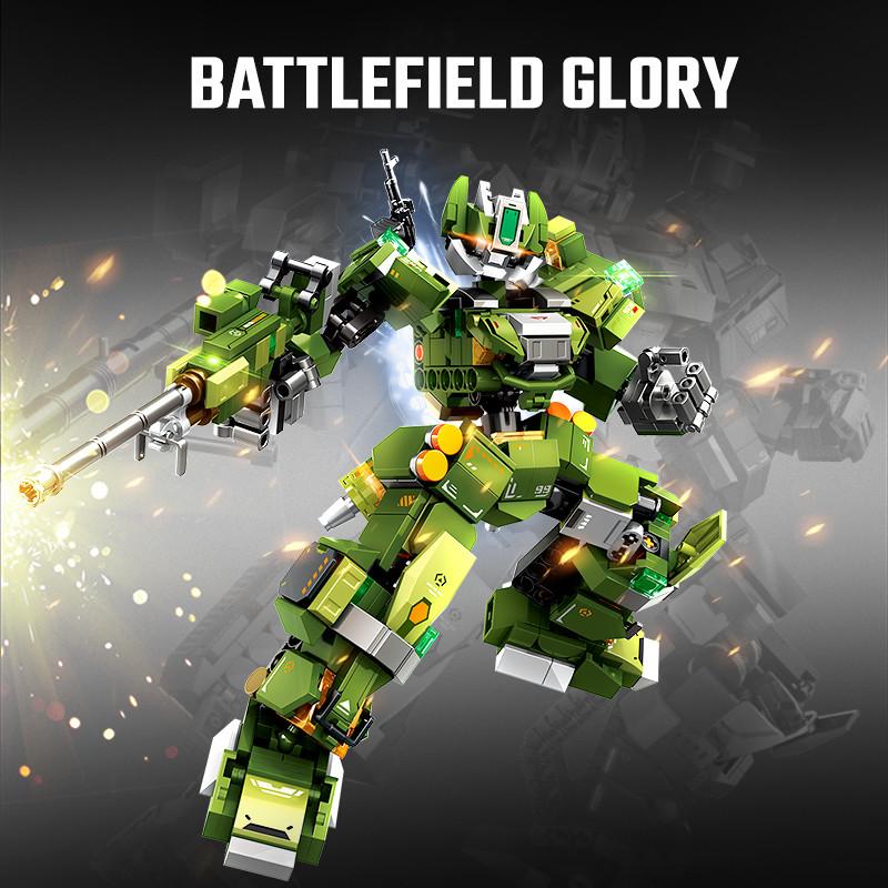 Non-Toxic Sembo Creative Transforming Mech Assemblage Building Blocks Cool Robot Model Bricks Educational Toys Kids Toys For Children Diy Gift