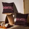 Pantera Cushion Cover Anti-dustmite Pillowcase Invisible Zipper Silky Short Plush Sofa Cushion Cover