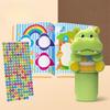 Puzzle Toy Childrens Cartoon Hippopotamus Shape Signet Waterproof Stamp Sticker
