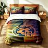 Maccabi Tel Aviv Football Club (1) 3pc Set Suitable for Master Bedrooms Soft and Comfortable an Ideal Gift for Family and Friends Includes One Duvet C