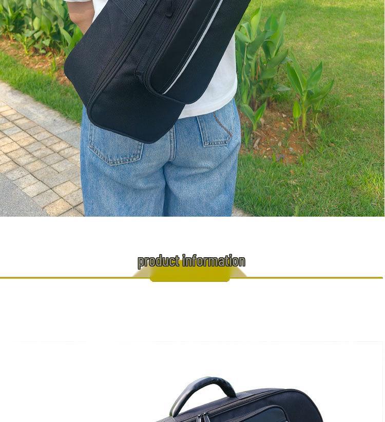 Lightweight Waterproof 600D Musical Instrument Handbag with Adjustable Shoulder Strap