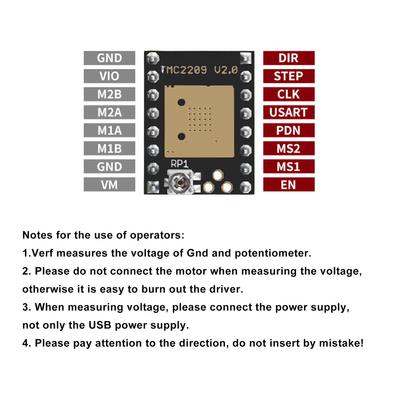 5 Sets Stepper Motor Driver Ultra Silent Stepstick 2.5A Uart Nema17 Step Motor Driver Module for TMC2208