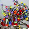 100pcs Dental Prophy Brushes Polishing Polisher Disposable Latch type Mixed color Plat Used for stain removal and polish