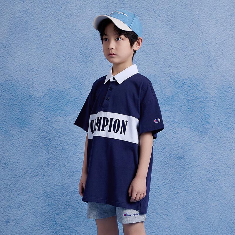 Champion Unisex Kids  Retro Color-Block Short-Sleeve Tee S