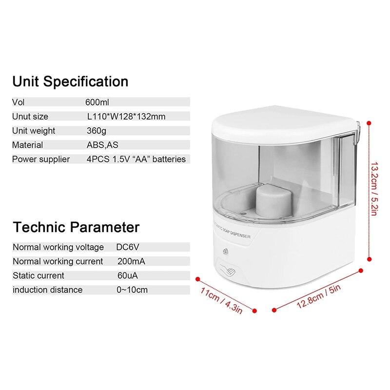 Disinfect Hand Battery Infrared Handheld Touchless Automatic Soap Dispenser | Liquid Soap Dispensers