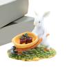Mini Easter Bunny Figurine Cute Small Spring Resin Bunny Garden Ornaments Fairy Garden Miniature Models Home Decoration