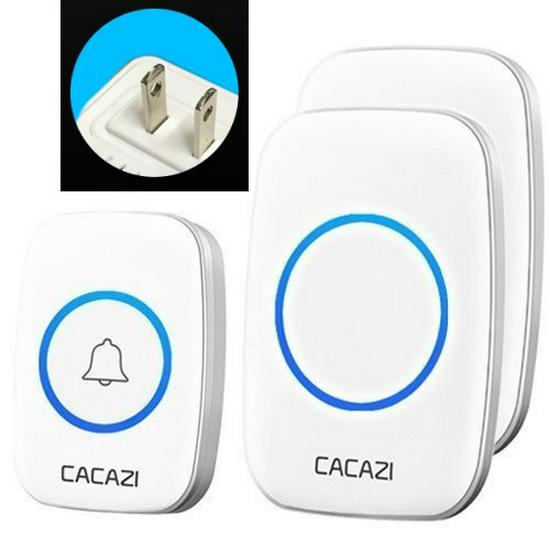 A10 Wireless Long-Range Home Doorbell with Multiple Call Bells and Elderly Pager, Compatible with EU, US, and UK Standards.