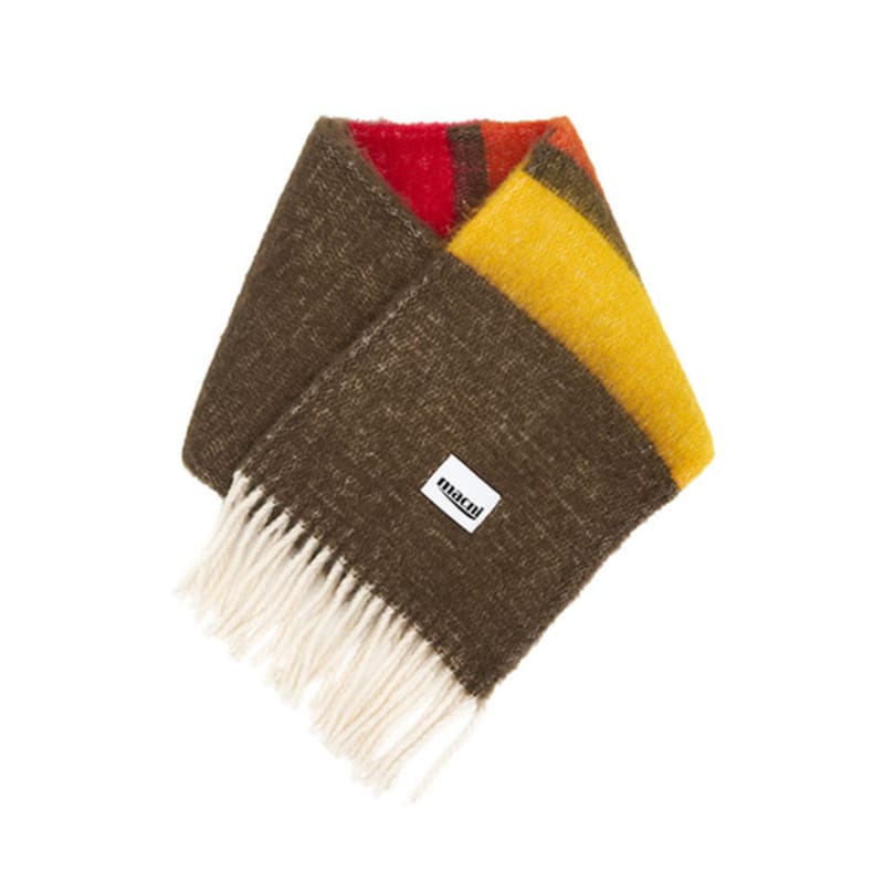 macni RAINBOW MUFFLER_BROWN