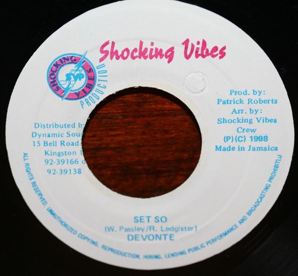 

7inch Record DEVONTE - Set So NONE Shocking Vibes 1998 Jamaica Reggae, Ska & Dub Used