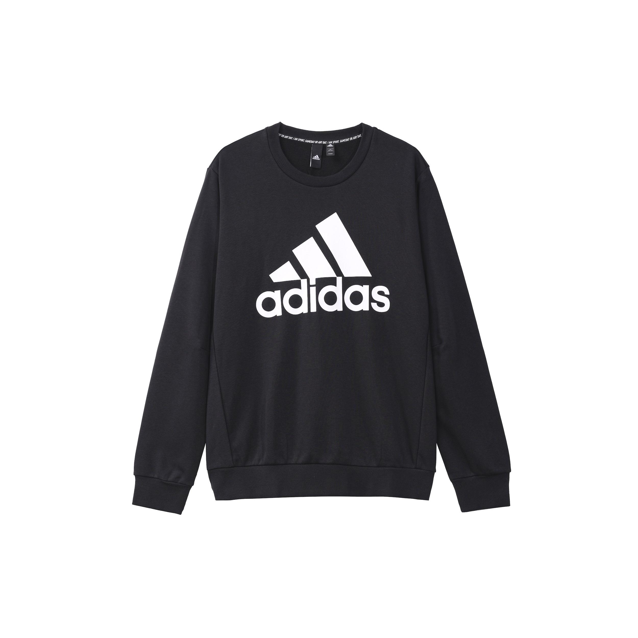 adidas MH BOS CREW FT Round Neck Pullover Black Men s DT9941 L