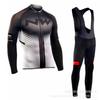 NW Lightweight Fleece Long Sleeve Cycling Jersey Set Unisex Riding Sportswear