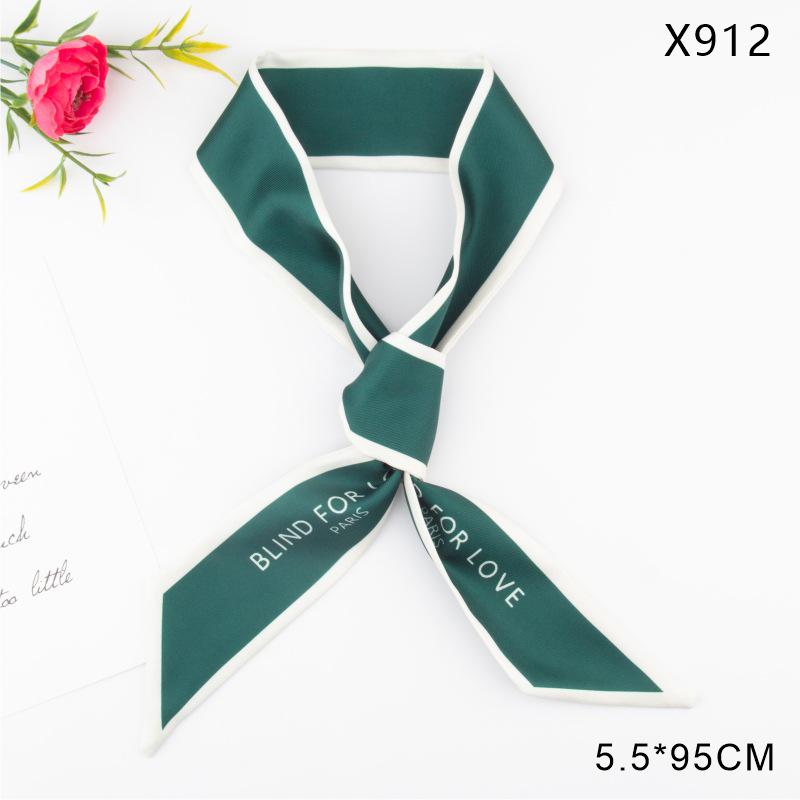 Versatile Vintage Silk Scarf: Hair Tie, Headband, Bag Accessory