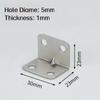 10PCS L-Shaped Corner Brackets Drawer Support Wall Mount Right Angle Bracket Shelf Bracket Furniture Hardware
