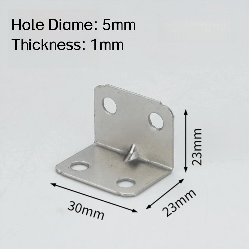 10PCS L-Shaped Corner Brackets Drawer Support Wall Mount Right Angle Bracket Shelf Bracket Furniture Hardware