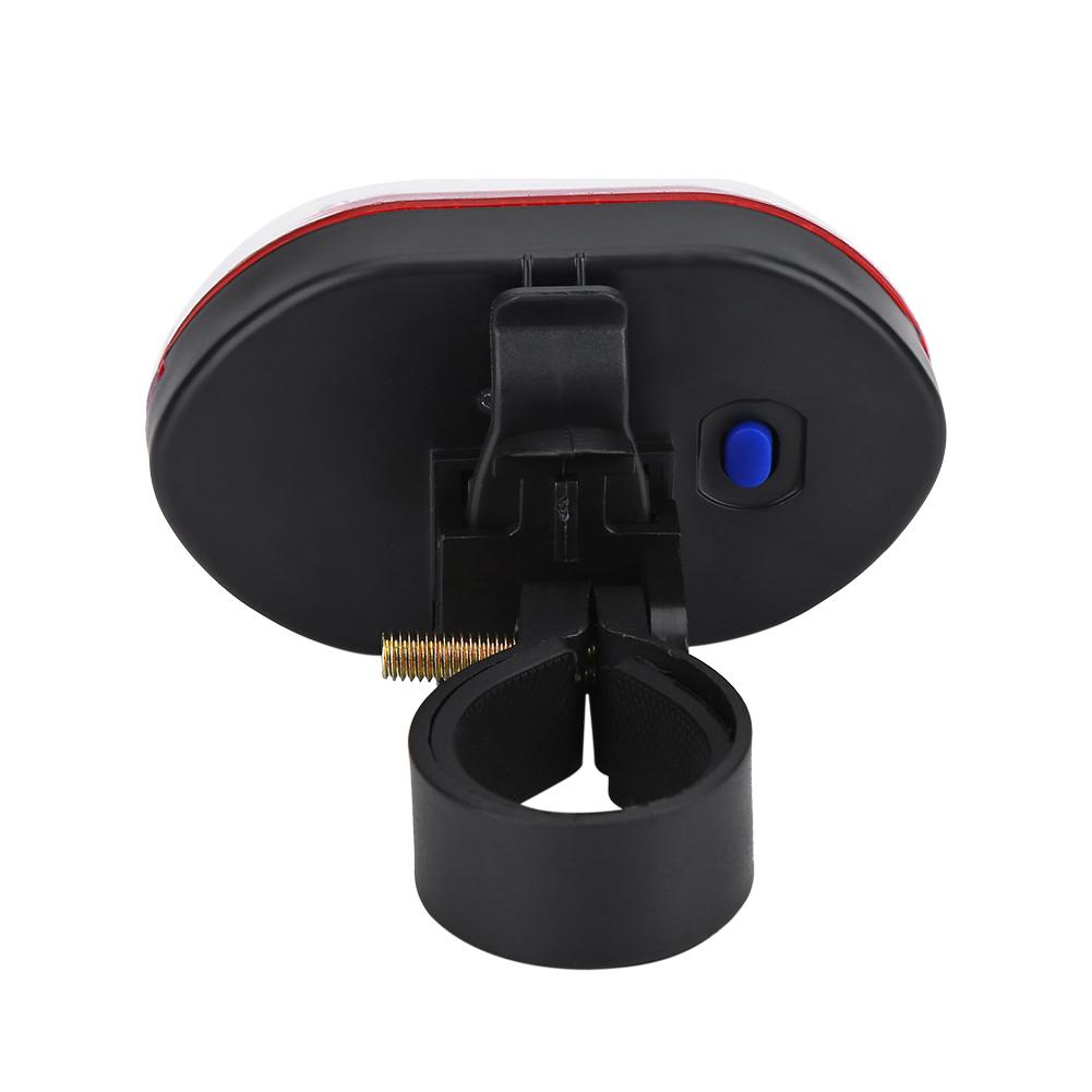 Outdoor LED Bike Rear Saddle Lamp Tail Safety Warning Red Light (Red)