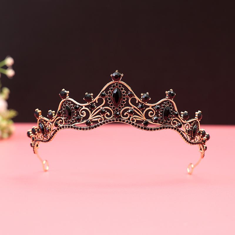Couronne Tiara de Mariée de Luxe, Couronne de Mariage en Cristal Plaqué Argent pour Mariée Fête d'Anniversaire