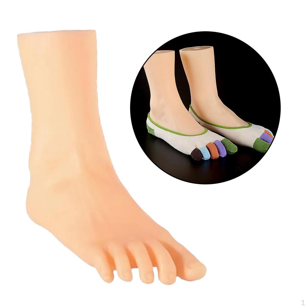 Mannequin Feet Model PVC Ankle Bracelet Foot for Display Socks Retail