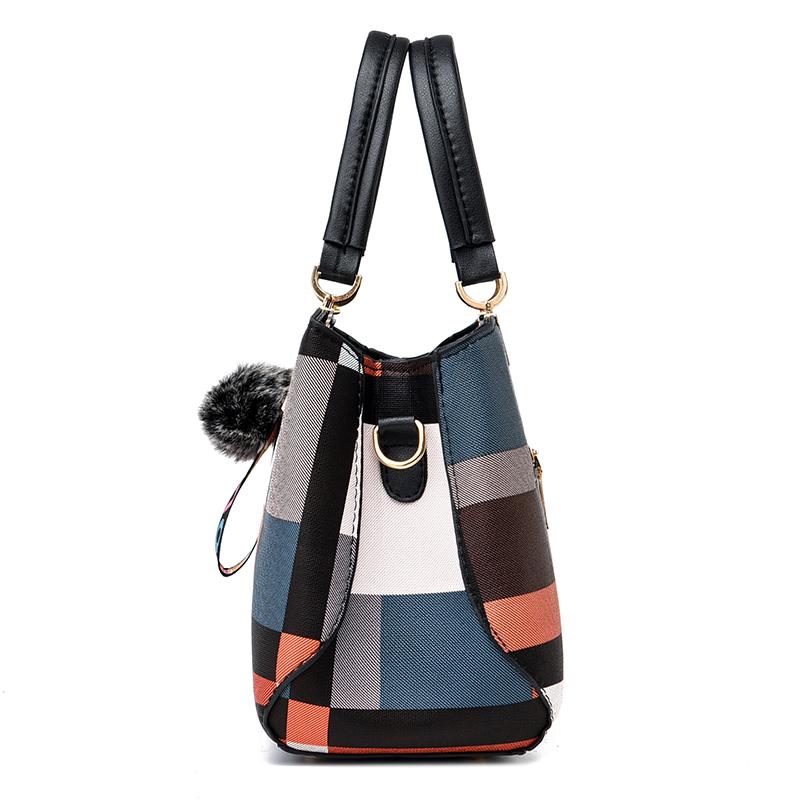 Women's Standard Checkered Work Bag  Decor Crossbody Bag  Women's Top Handle Bags
