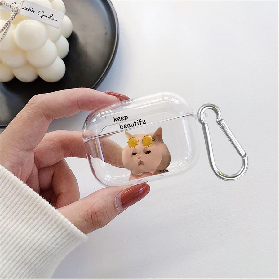 

Clear Earphone Cases Cover Case For Airpods Pro2 2 Pro3 4 Pro 3 1 Funny Cat Dog Pattern Airpods Pro 3