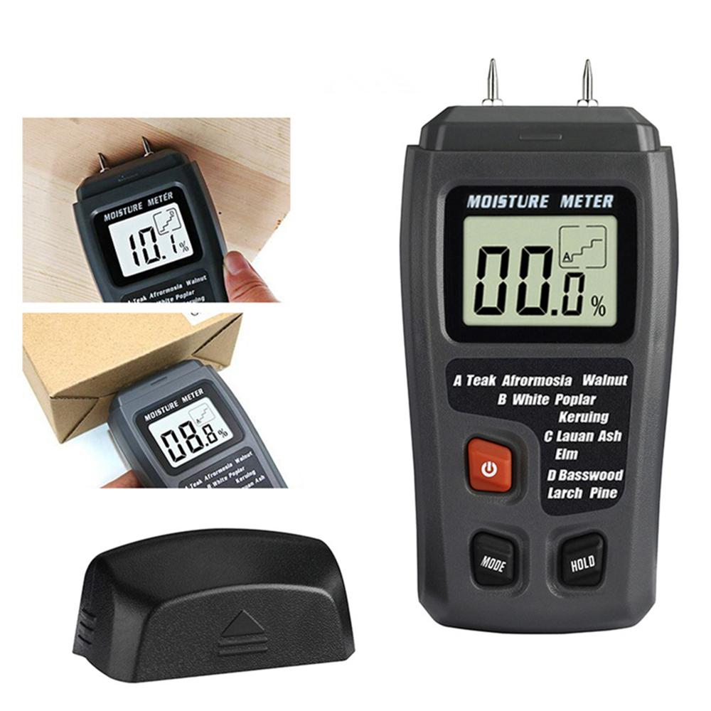 Digital LCD Wood Moisture Meter Detector Tester Humidity 0-99.9% Hygrometer Test