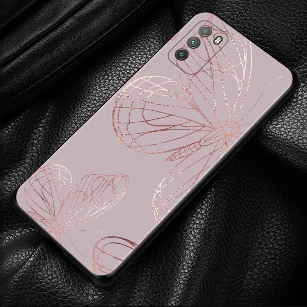 Pouzdro na telefon Xiaomi Poco X3 Nfc X3 M3 Pro X3 F3 Gt F1 kryt pro Mi 11t 10t Pro 9t 11 Note 10 Lite Civi Rose Pink Bling Pattern
