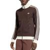 Adidas Originals Logo Striped Stand Collar Long Sleeve Slim Fit Zip Jacket Men jackets KE1665
