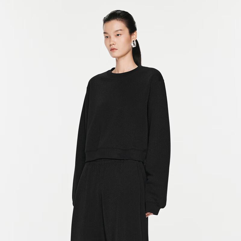 JNBY 2024 Autumn Loose Fit Round Neck Sweatshirt