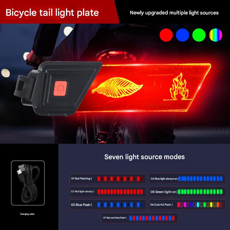 

Bicycle Taillights Rechargeable Cycling Tail Light MTB Road Bike Lamp Night Riding Safety Warning Rear Lamp Cycling Accessories