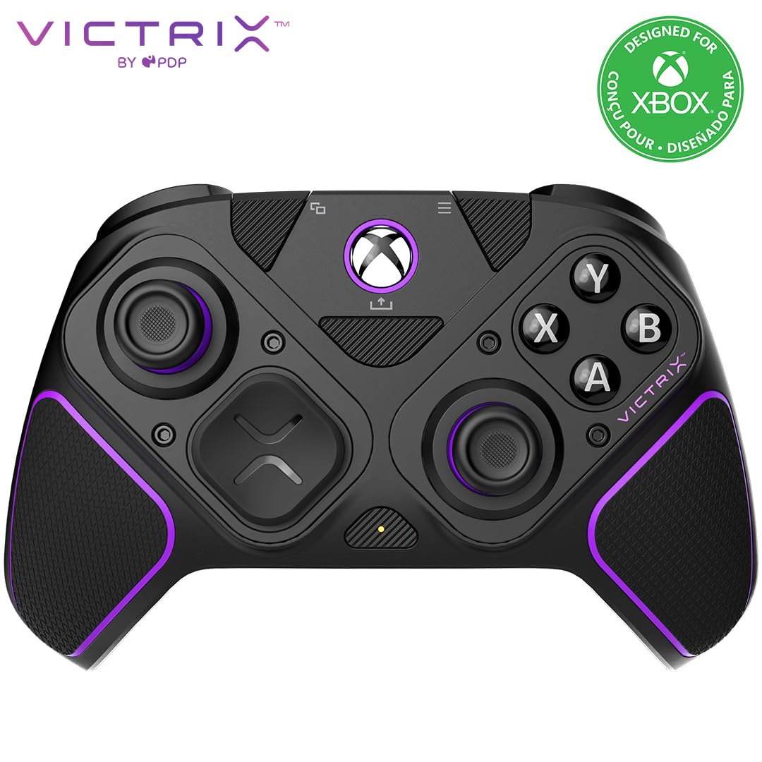 

Офіційно ліцензований продукт Бездротовий ігровий контролер Victrix Pro BFG для Xbox Series і контролер Victrix Pro Xbox Series і ПК чорний [Xbox PDP] чорний