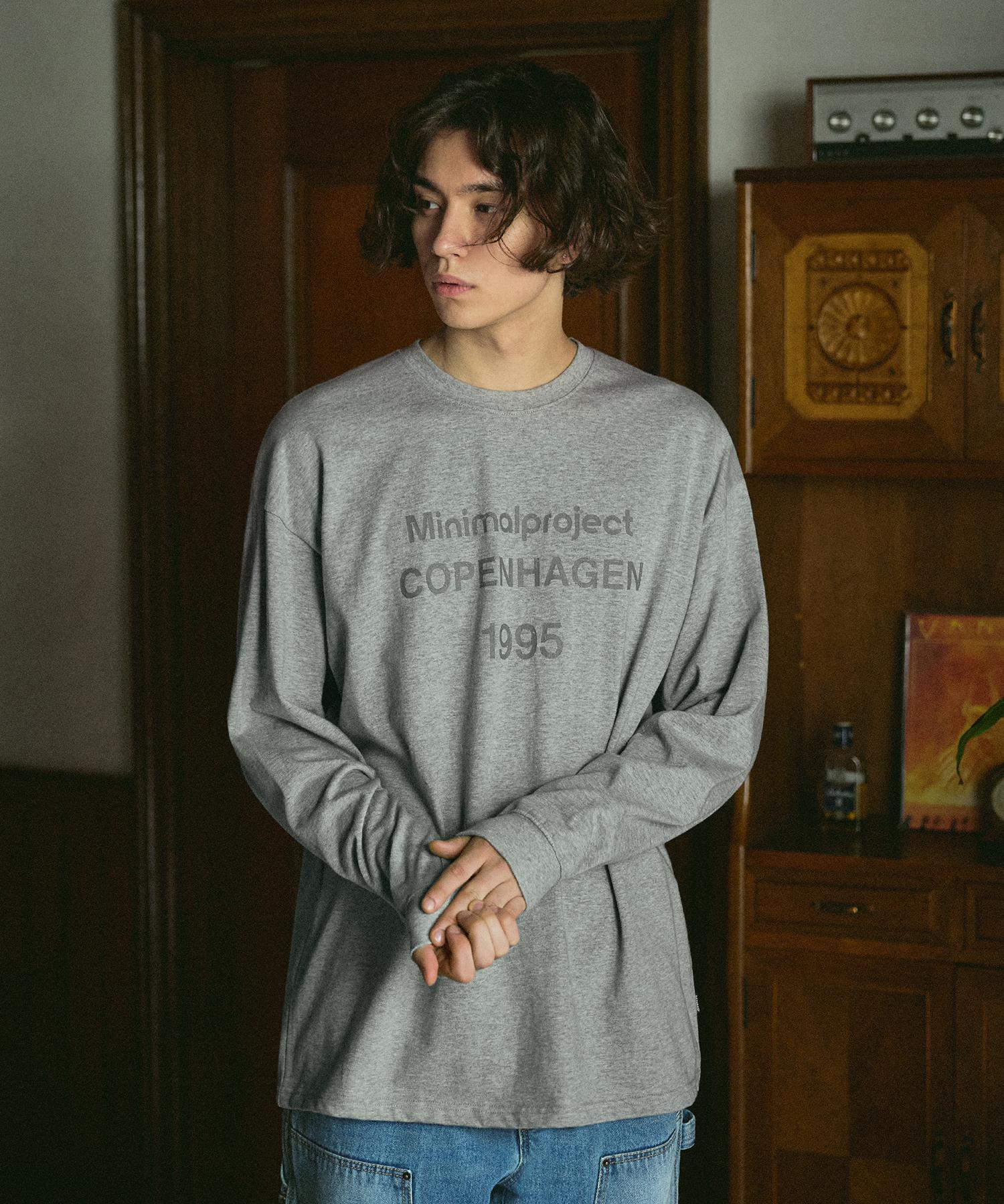 Minimal Project Copenhagen Long Sleeve T-Shirt Mlt115 [Gray] Gray/M