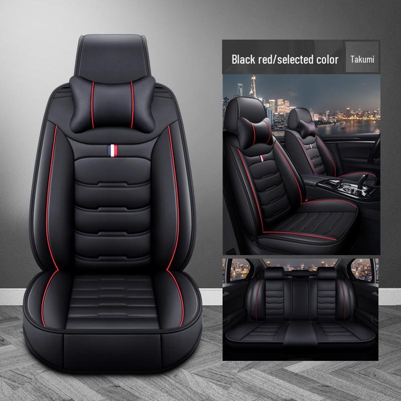 Universal Car Seat Cover - Four Seasons, Full Surround, New Leather Design
