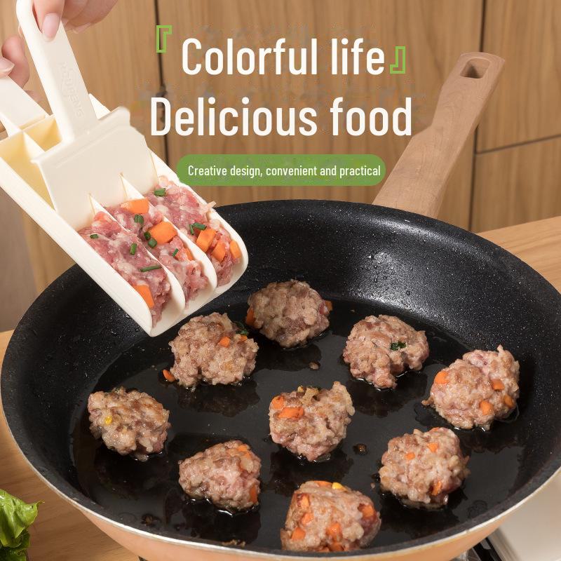 3-in-1/4-in-1 Meatball & Fish Ball Maker: Kitchen Tool for Making Fried Meatballs & Shrimp Slips At Home